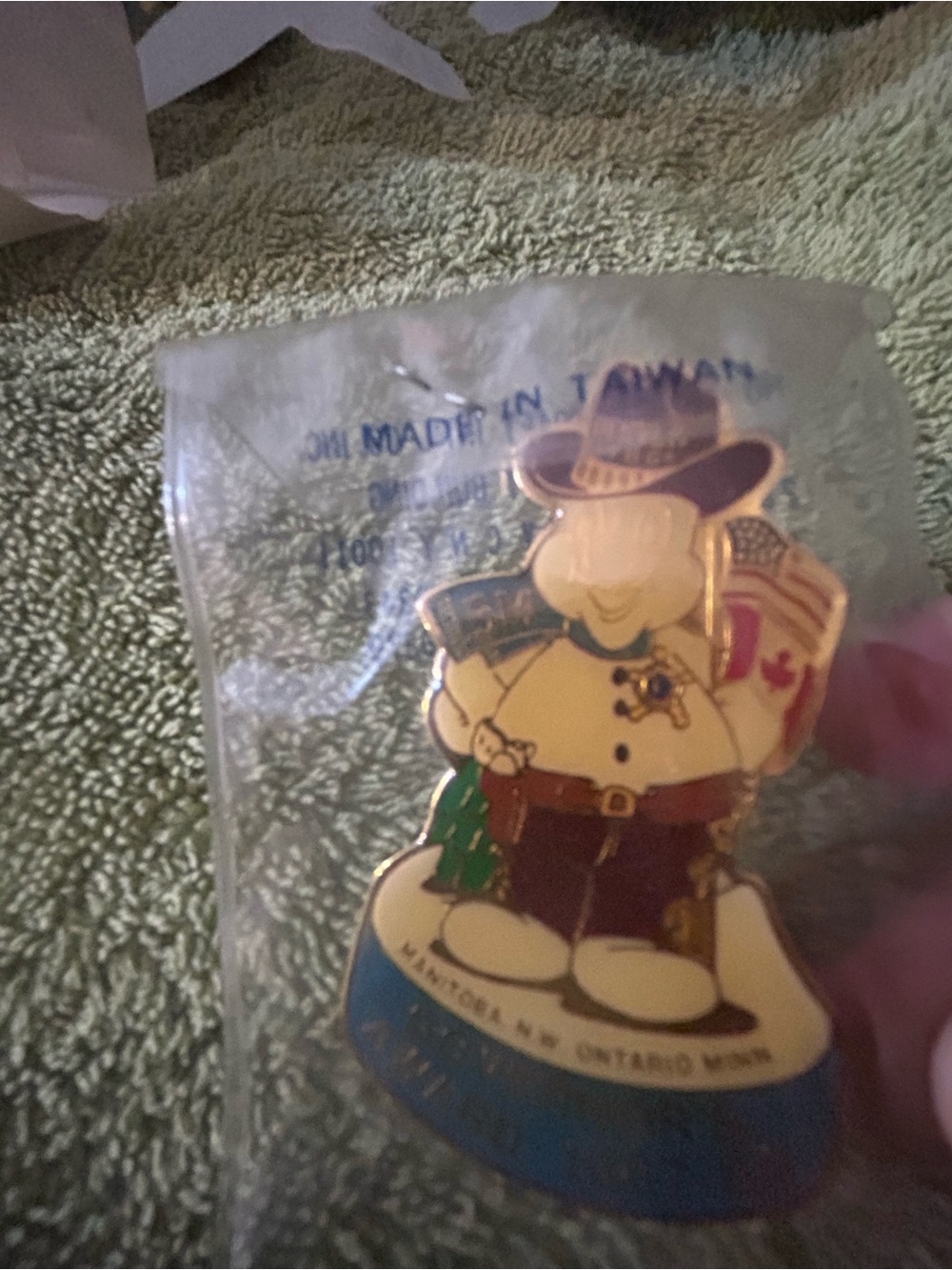 Vintage 1987 turtle Manitoba pin